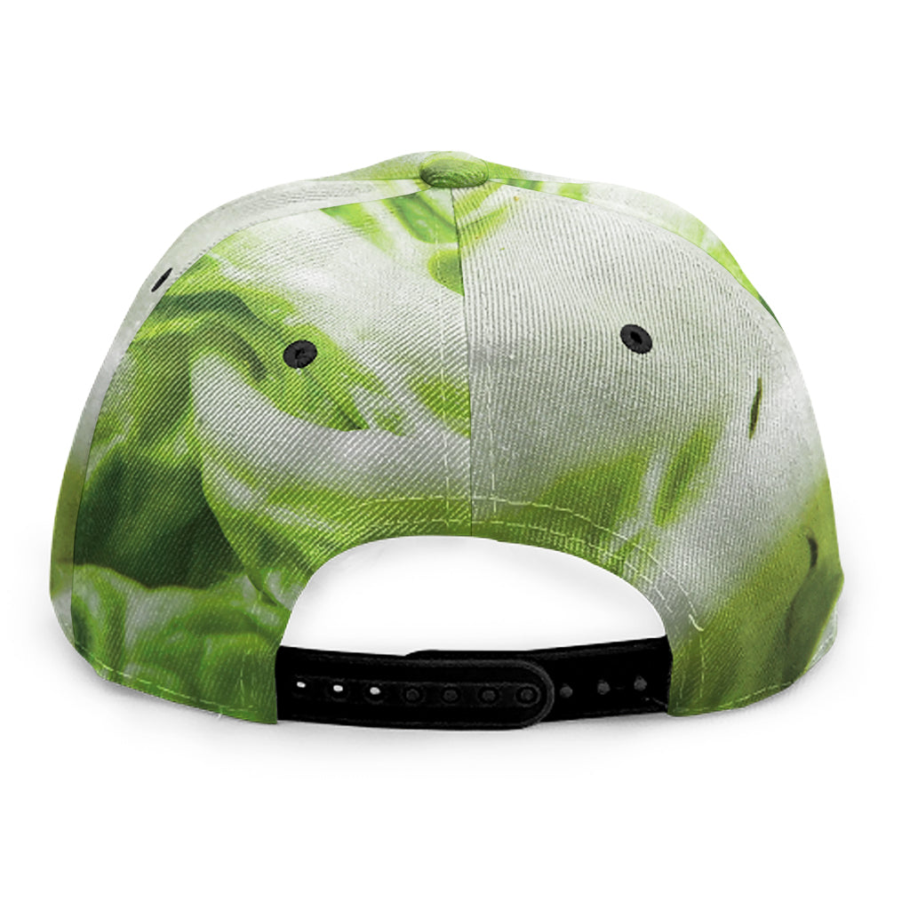 Fresh Cabbage Leaf Print Snapback Cap