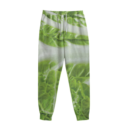 Fresh Cabbage Leaf Print Sweatpants