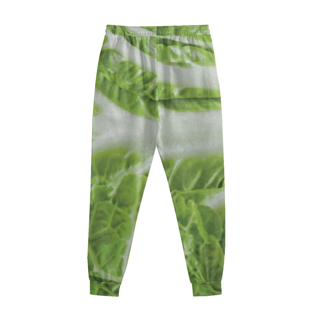Fresh Cabbage Leaf Print Sweatpants