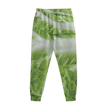 Fresh Cabbage Leaf Print Sweatpants