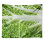 Fresh Cabbage Leaf Print Tapestry