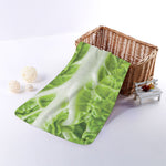 Fresh Cabbage Leaf Print Towel