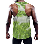 Fresh Cabbage Leaf Print Training Tank Top
