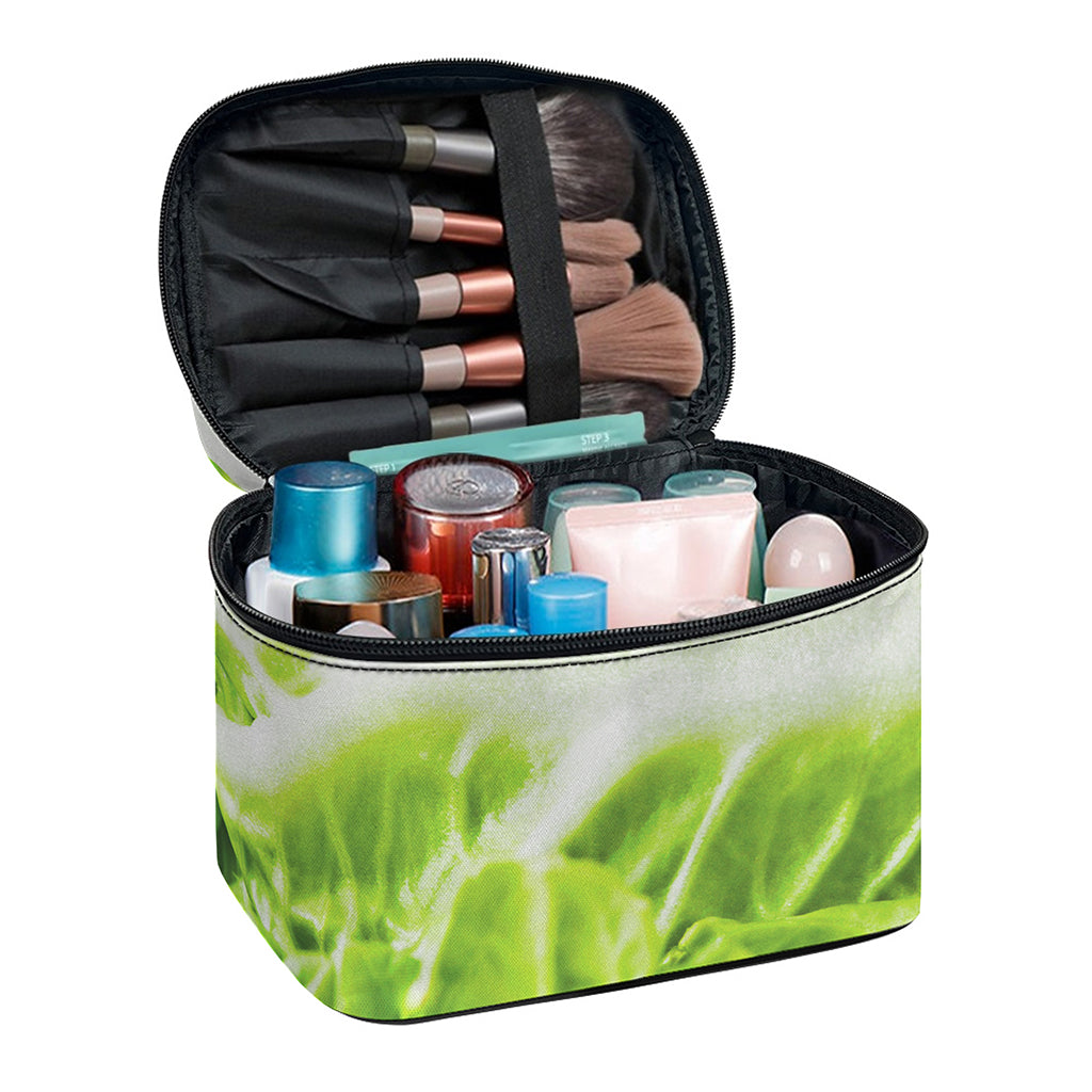 Fresh Cabbage Leaf Print Travel Makeup Bag