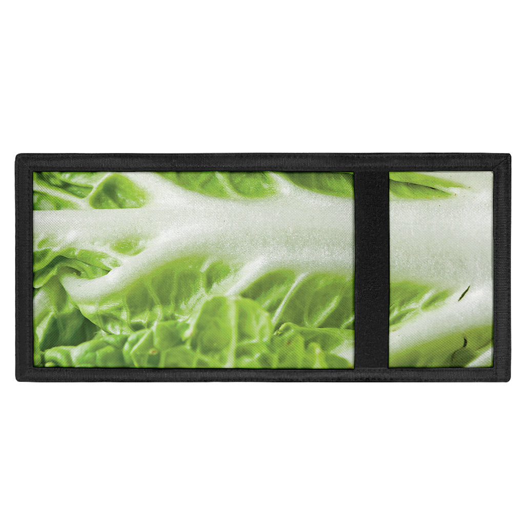 Fresh Cabbage Leaf Print Trifold Wallet