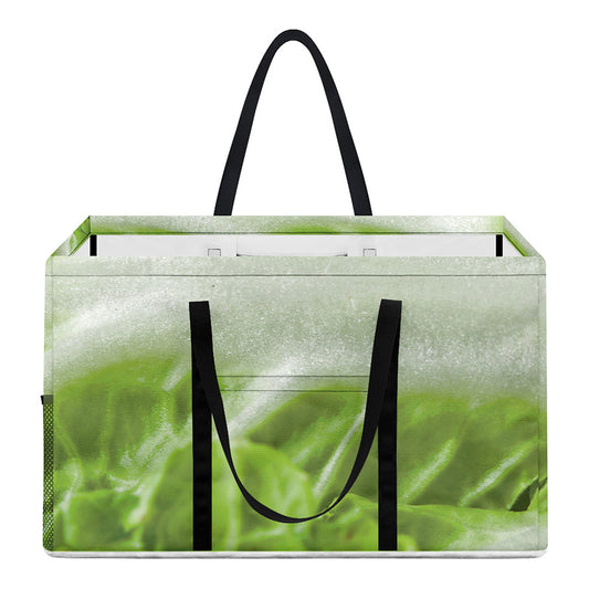 Fresh Cabbage Leaf Print Utility Tote Bag