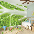 Fresh Cabbage Leaf Print Wall Sticker