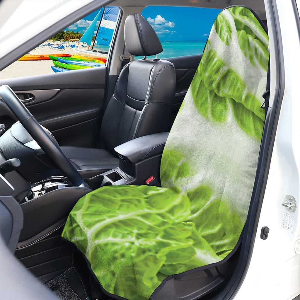 Fresh Cabbage Leaf Print Waterproof Car Seat Cover