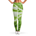 Fresh Cabbage Leaf Print Women's Leggings