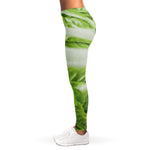Fresh Cabbage Leaf Print Women's Leggings