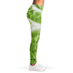 Fresh Cabbage Leaf Print Women's Leggings