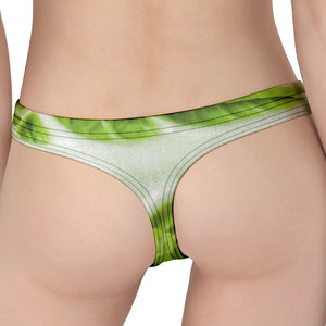 Fresh Cabbage Leaf Print Women's Thong