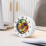 Fresh Fruits And Vegetables Print Alarm Clock