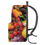 Fresh Fruits And Vegetables Print Backpack