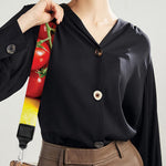 Fresh Fruits And Vegetables Print Bag Strap