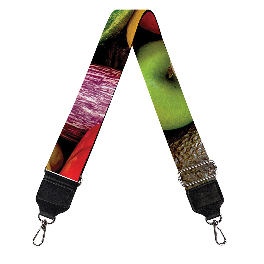Fresh Fruits And Vegetables Print Bag Strap