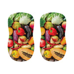 Fresh Fruits And Vegetables Print Bar Stool Covers