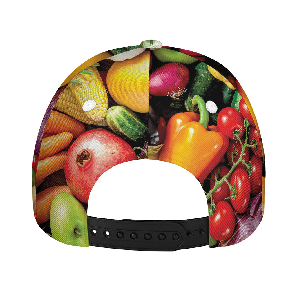 Fresh Fruits And Vegetables Print Baseball Cap