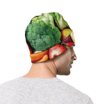 Fresh Fruits And Vegetables Print Beanie
