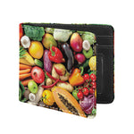 Fresh Fruits And Vegetables Print Bifold Wallet