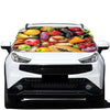 Fresh Fruits And Vegetables Print Car Windshield Snow Cover