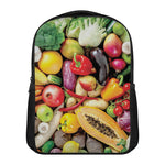 Fresh Fruits And Vegetables Print Casual Backpack