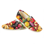 Fresh Fruits And Vegetables Print Casual Shoes