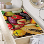 Fresh Fruits And Vegetables Print Changing Pad Cover