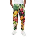 Fresh Fruits And Vegetables Print Cotton Sweatpants