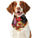Fresh Fruits And Vegetables Print Dog Bandana