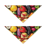 Fresh Fruits And Vegetables Print Dog Bandana