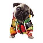 Fresh Fruits And Vegetables Print Dog Zip Up Hoodie