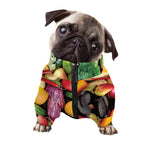 Fresh Fruits And Vegetables Print Dog Zip Up Jacket