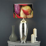 Fresh Fruits And Vegetables Print Drum Lamp Shade