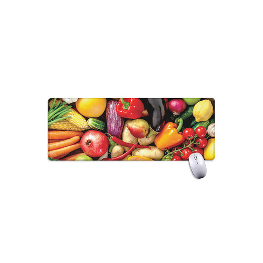 Fresh Fruits And Vegetables Print Extended Mouse Pad