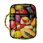 Fresh Fruits And Vegetables Print Front Pocket Bible Bag