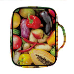 Fresh Fruits And Vegetables Print Front Pocket Bible Bag