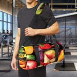 Fresh Fruits And Vegetables Print Gym Bag