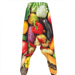 Fresh Fruits And Vegetables Print Hammer Pants