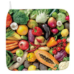 Fresh Fruits And Vegetables Print Hand Towel