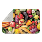 Fresh Fruits And Vegetables Print Indoor Door Mat