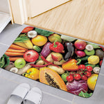 Fresh Fruits And Vegetables Print Indoor Door Mat