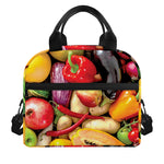 Fresh Fruits And Vegetables Print Insulated Lunch Bag