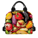 Fresh Fruits And Vegetables Print Insulated Lunch Bag