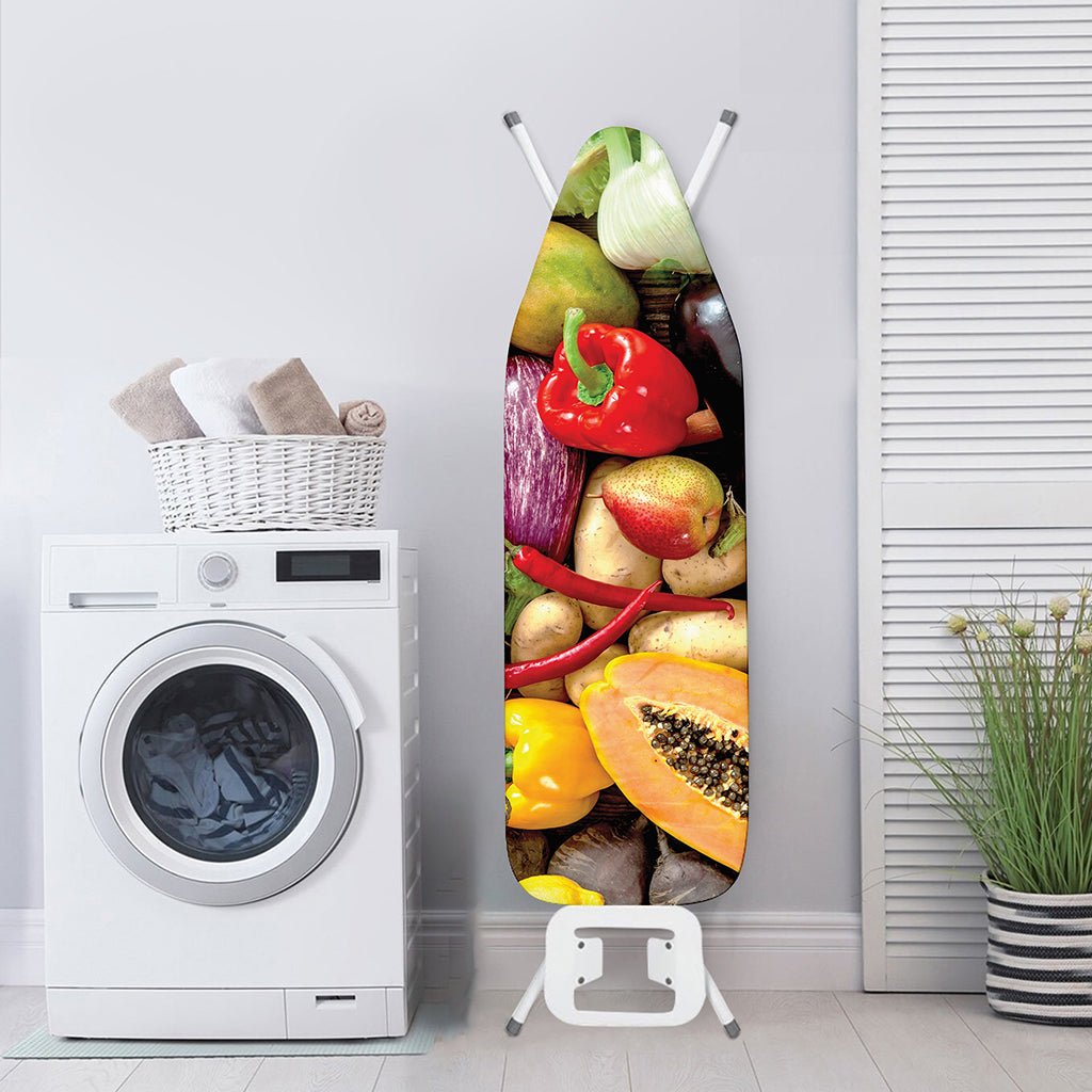 Fresh Fruits And Vegetables Print Ironing Board Cover