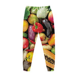 Fresh Fruits And Vegetables Print Jogger Pants