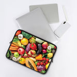Fresh Fruits And Vegetables Print Laptop Sleeve
