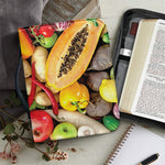 Fresh Fruits And Vegetables Print Leather Bible Cover