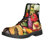 Fresh Fruits And Vegetables Print Backpack