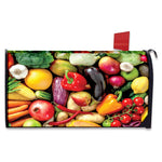 Fresh Fruits And Vegetables Print Mailbox Cover
